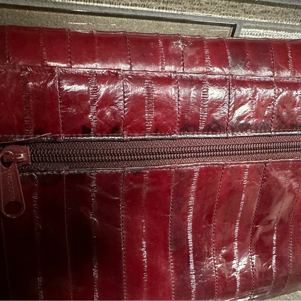 Vintage Victory Eel Skin Cross body / clutch - Picture 4 of 9